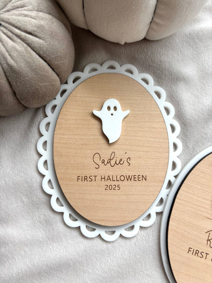 My First Halloween Plaque
