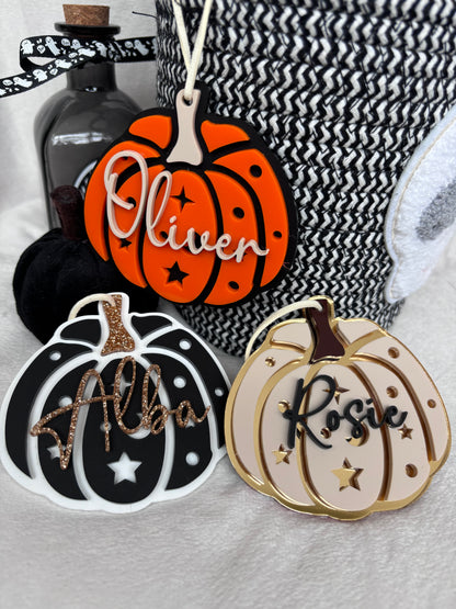 Personalised Magic Pumpkin Tag