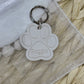 Paw Print Pet Tag - Personalised Acrylic Paw Tag