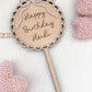 Personalised Wooden Cake Topper - Bow