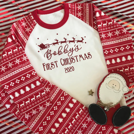 Personalised First Christmas Pjs