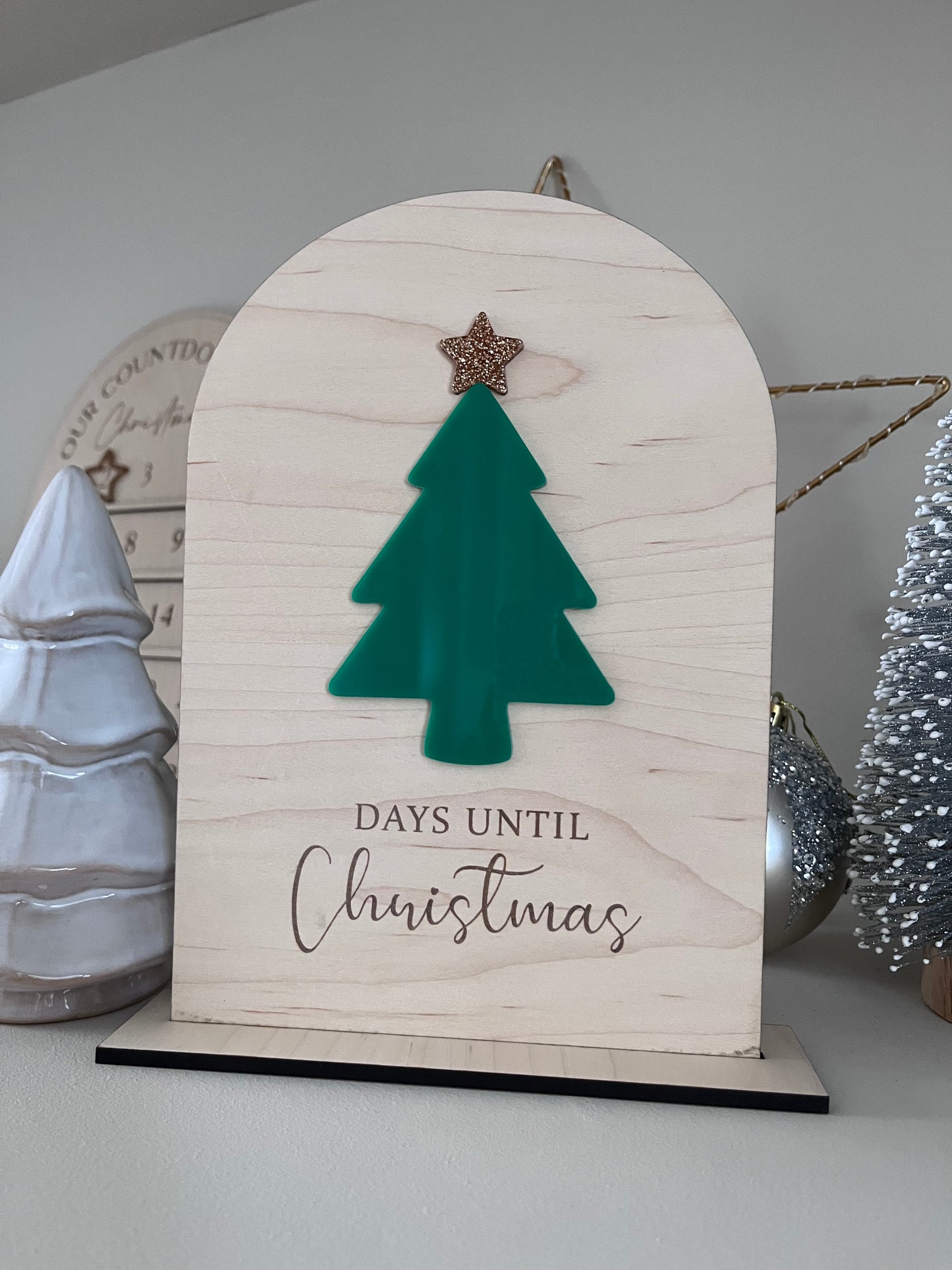 Christmas Countdown Plaque