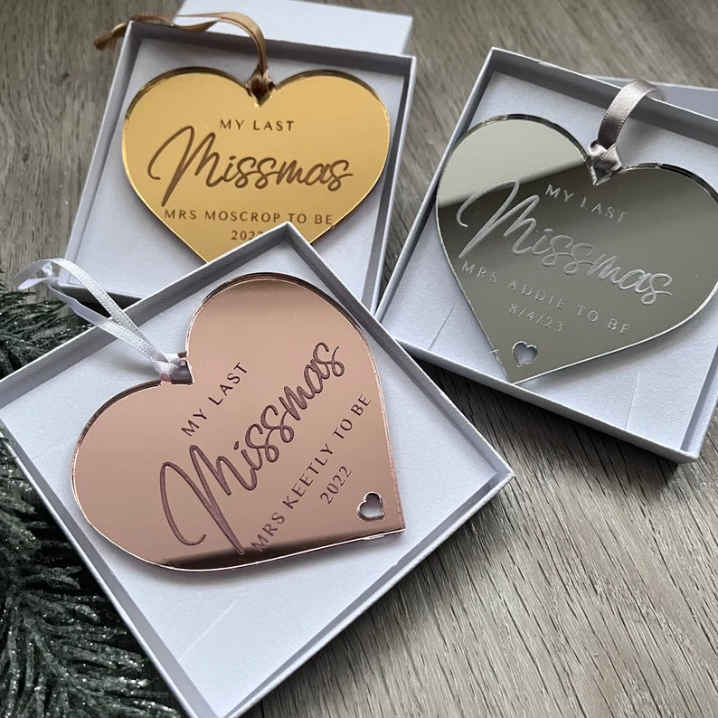 Personalised Last Missmas Bauble