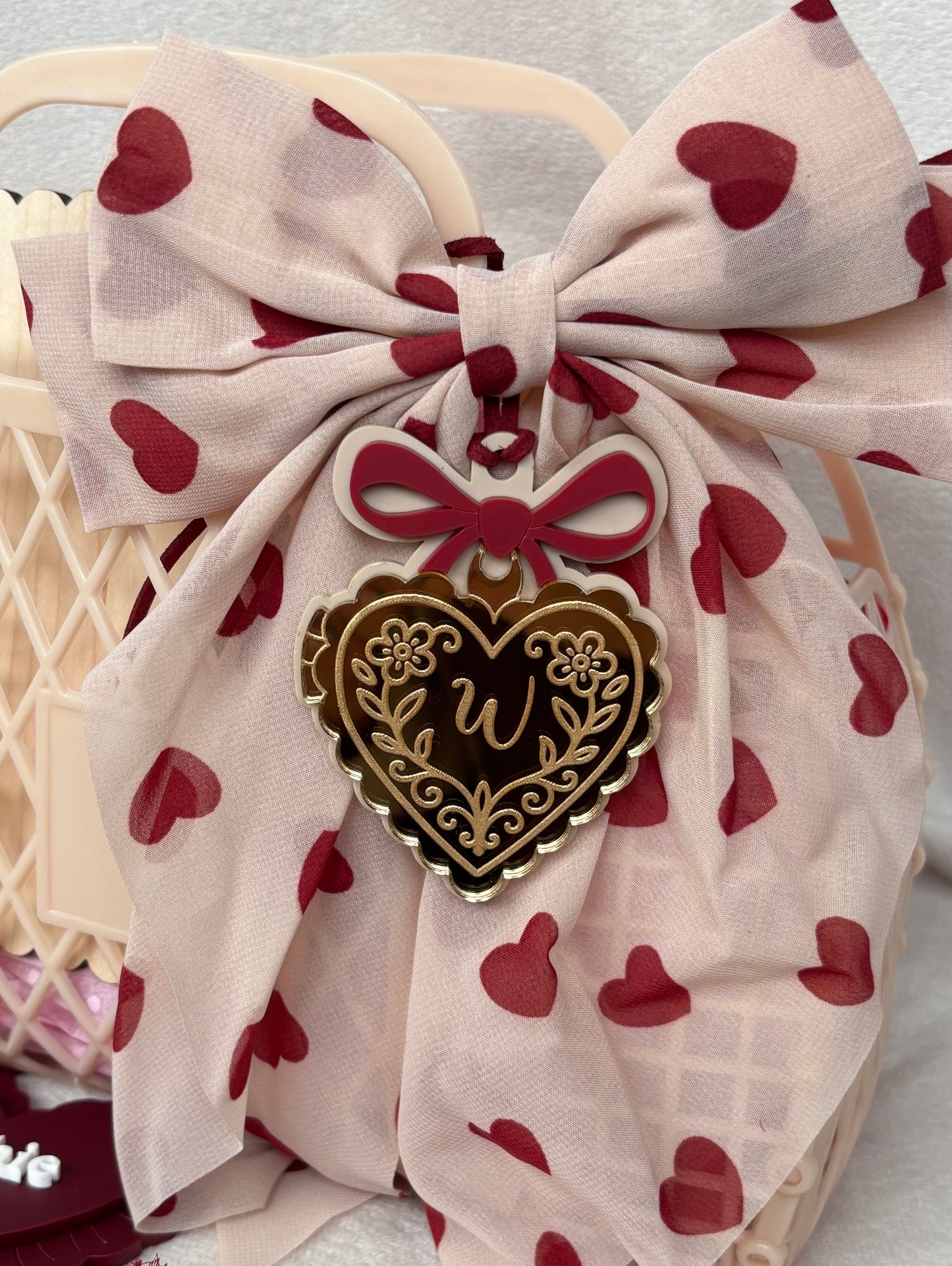 Gold Locket Heart Tag