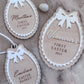 Personalised First Easter Scallop Plaque