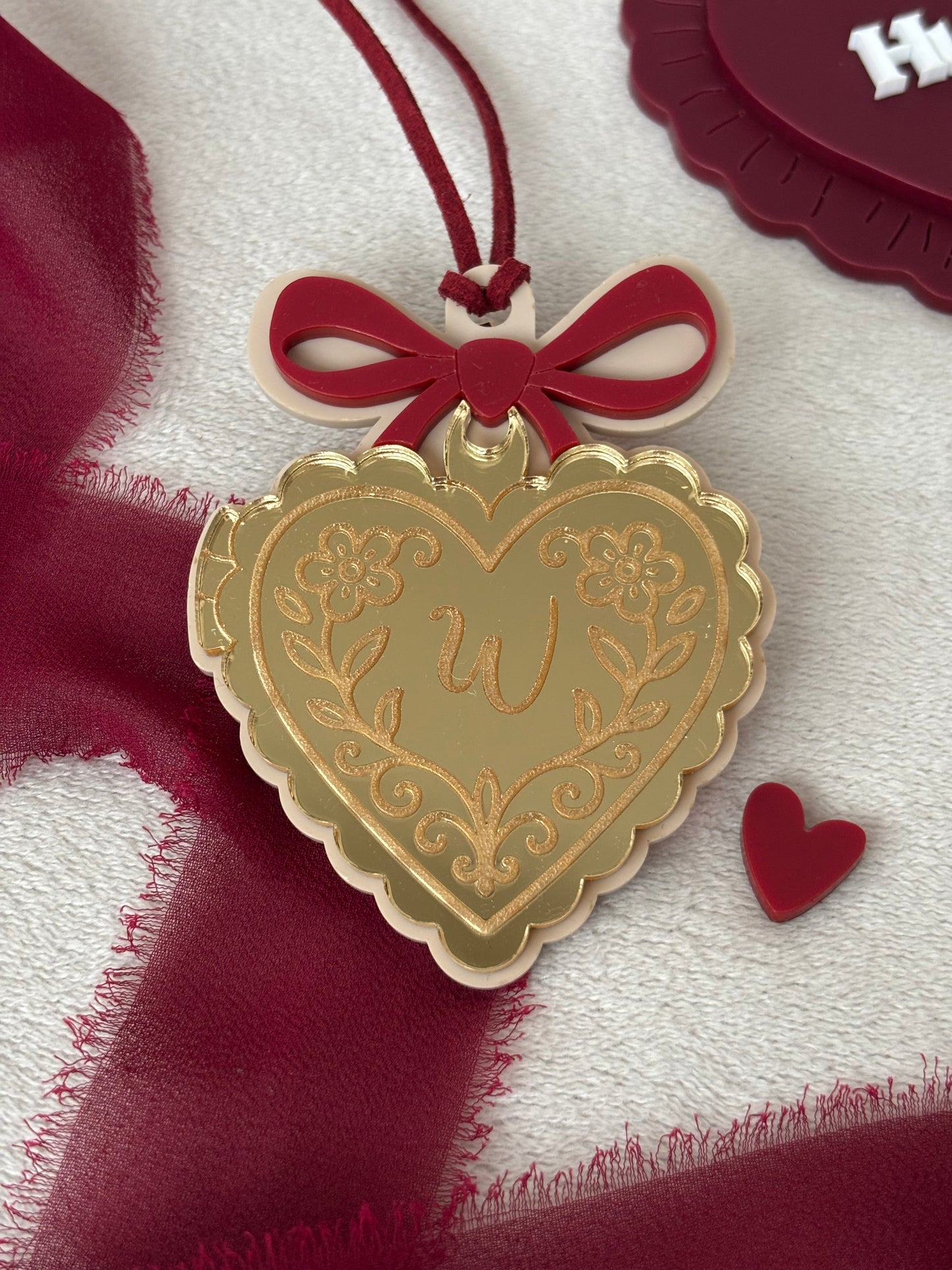 Gold Locket Heart Tag