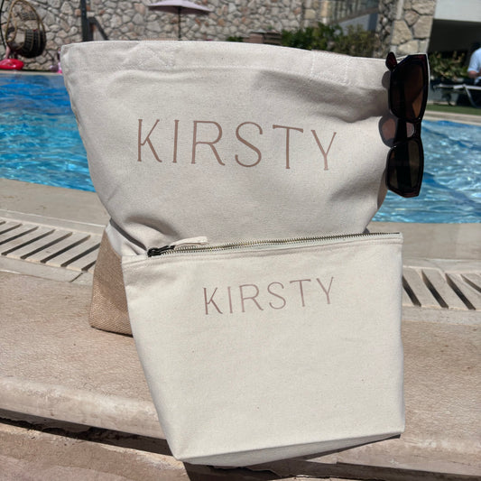 Lux Personalised Beach Bag & Pouches