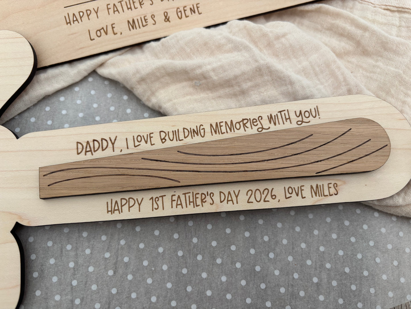 Father’s Day Footprint Hammer Plaque