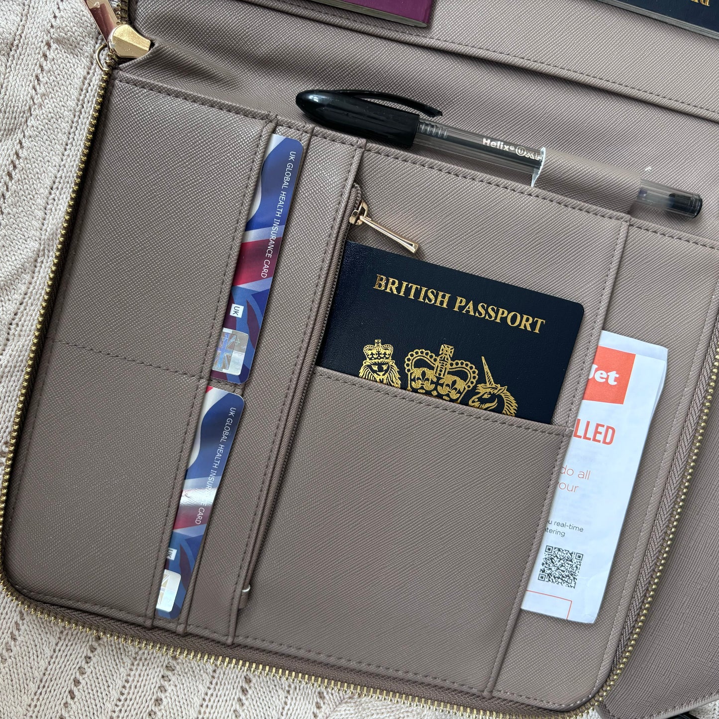 Luxury Personalised Travel Organiser - Plane