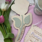 Mother's Day Flower Handprint Keepsake - First Mother’s Day Personalised Gift Plaque Wood and Acrylic