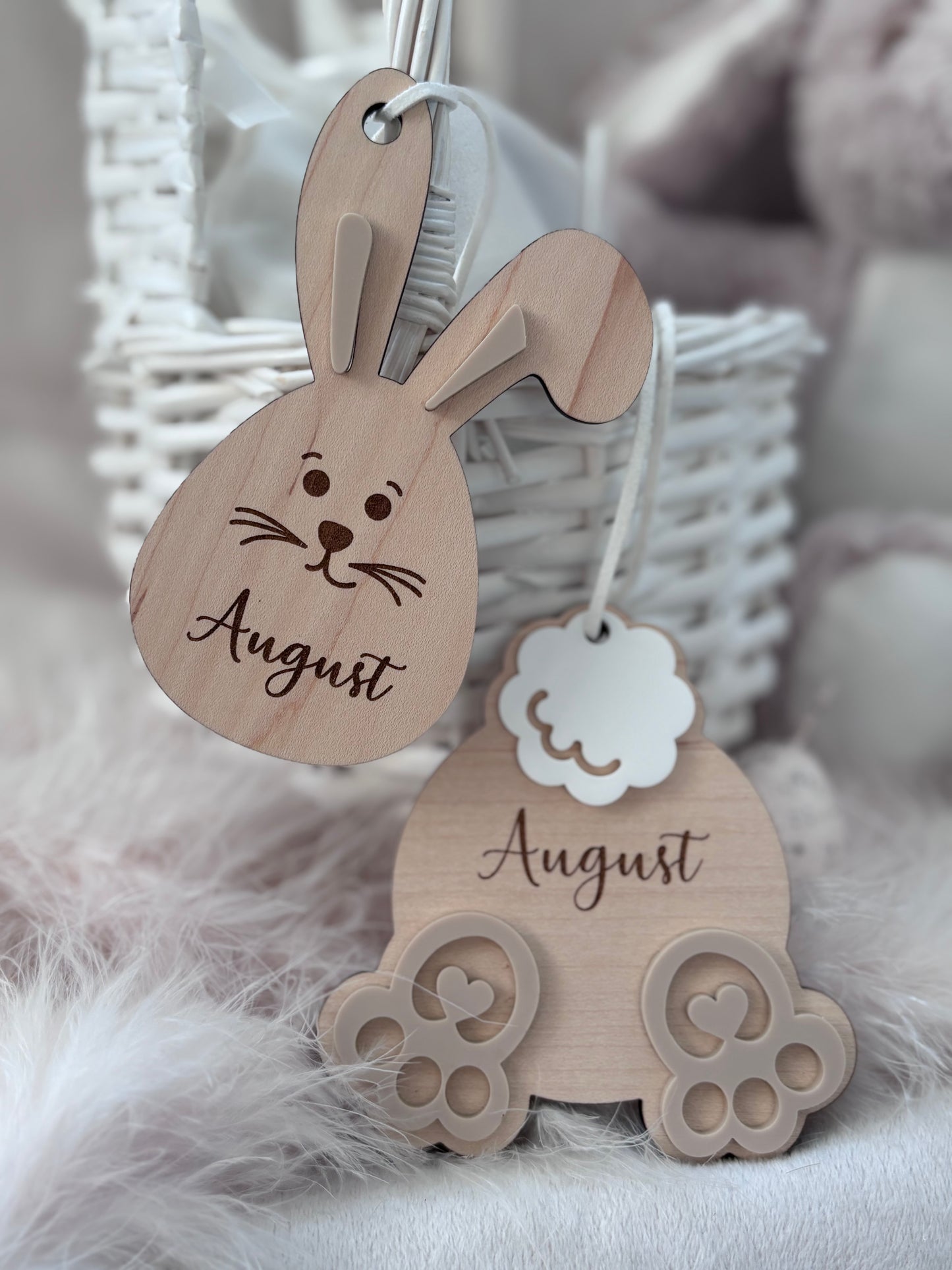 Personalised Easter Bunny Tail Tags