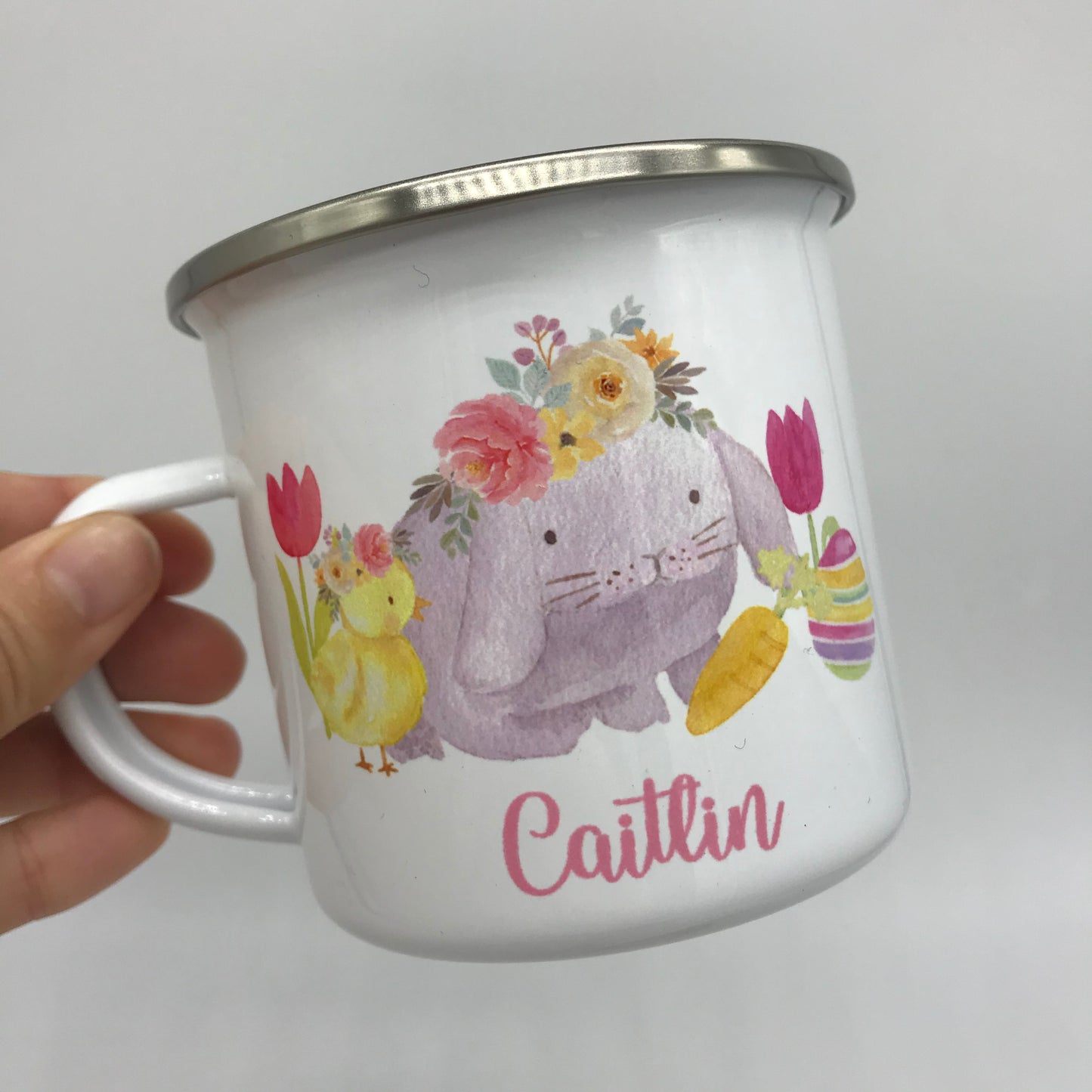 Personalised Easter Spring Bunny Mug & Treat bag