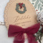 My First Christmas Personalised Plaque - Wreath