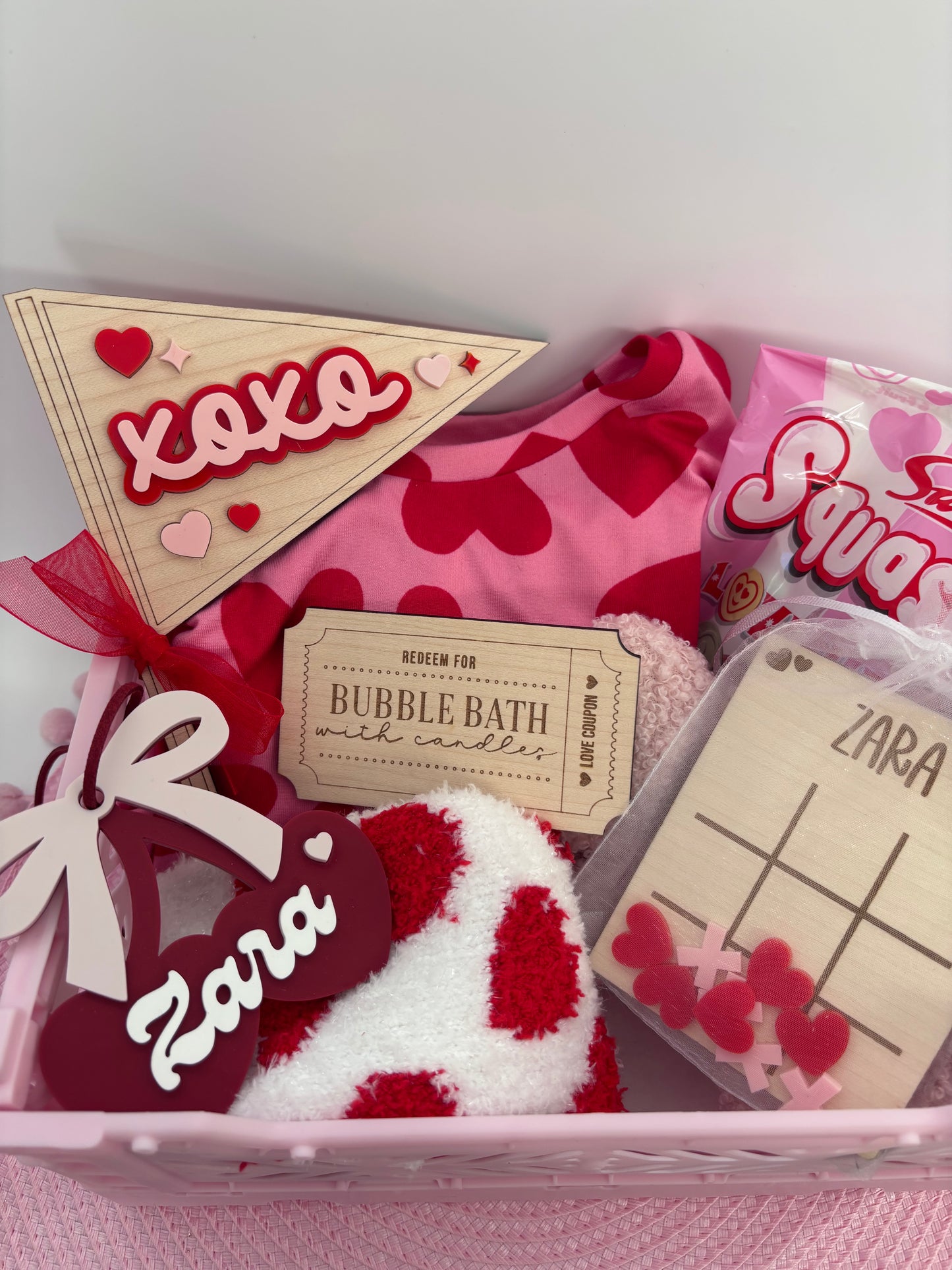 Personalised Valentines Tic Tac Toe