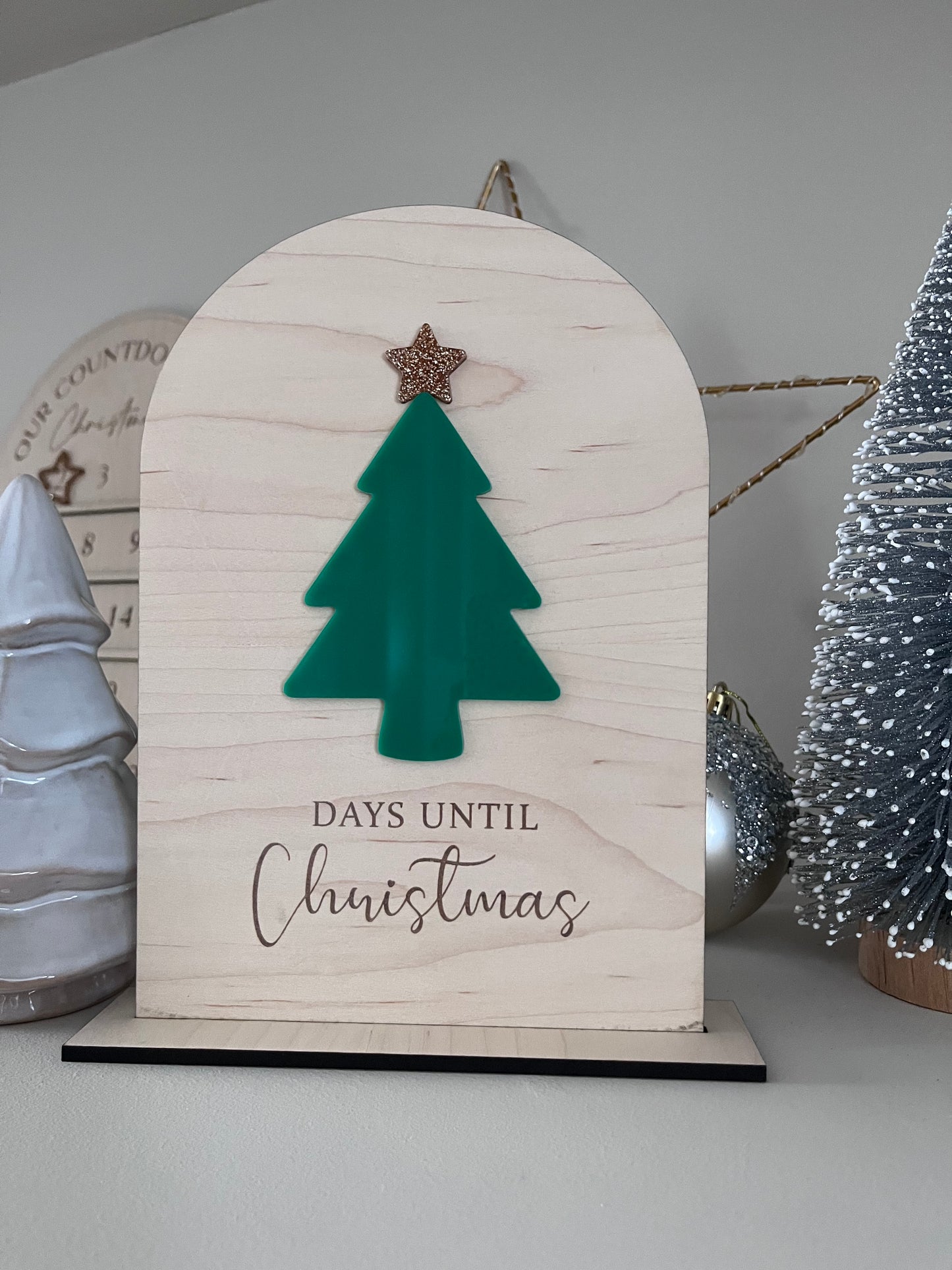 Christmas Countdown Plaque