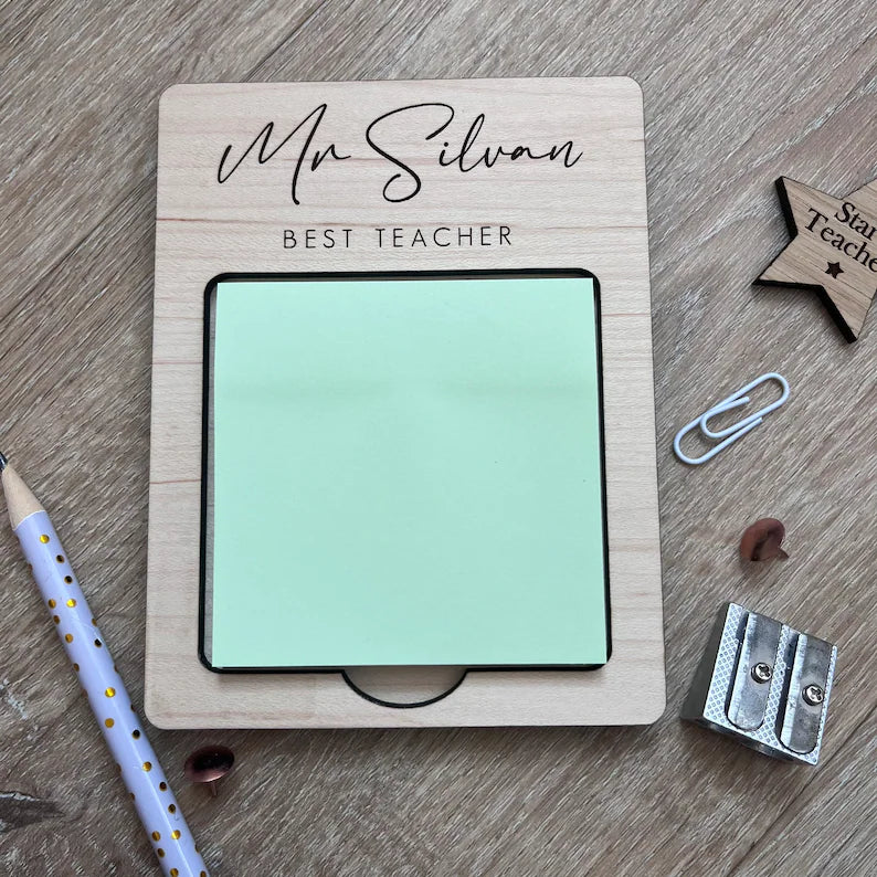 Personalised Teacher Post it Pad