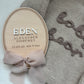 Personalised Wooden Birth Announcement Plaque with Chiffon Ribbon