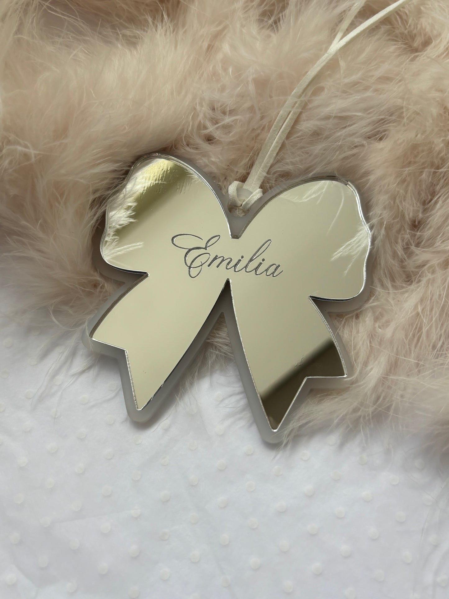 Personalised Bow Bauble