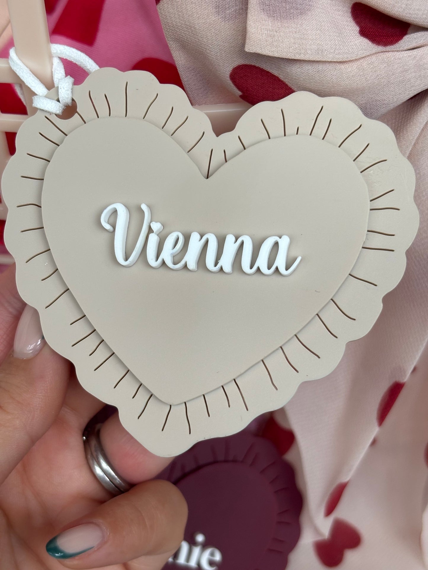Ruffle Heart Tags
