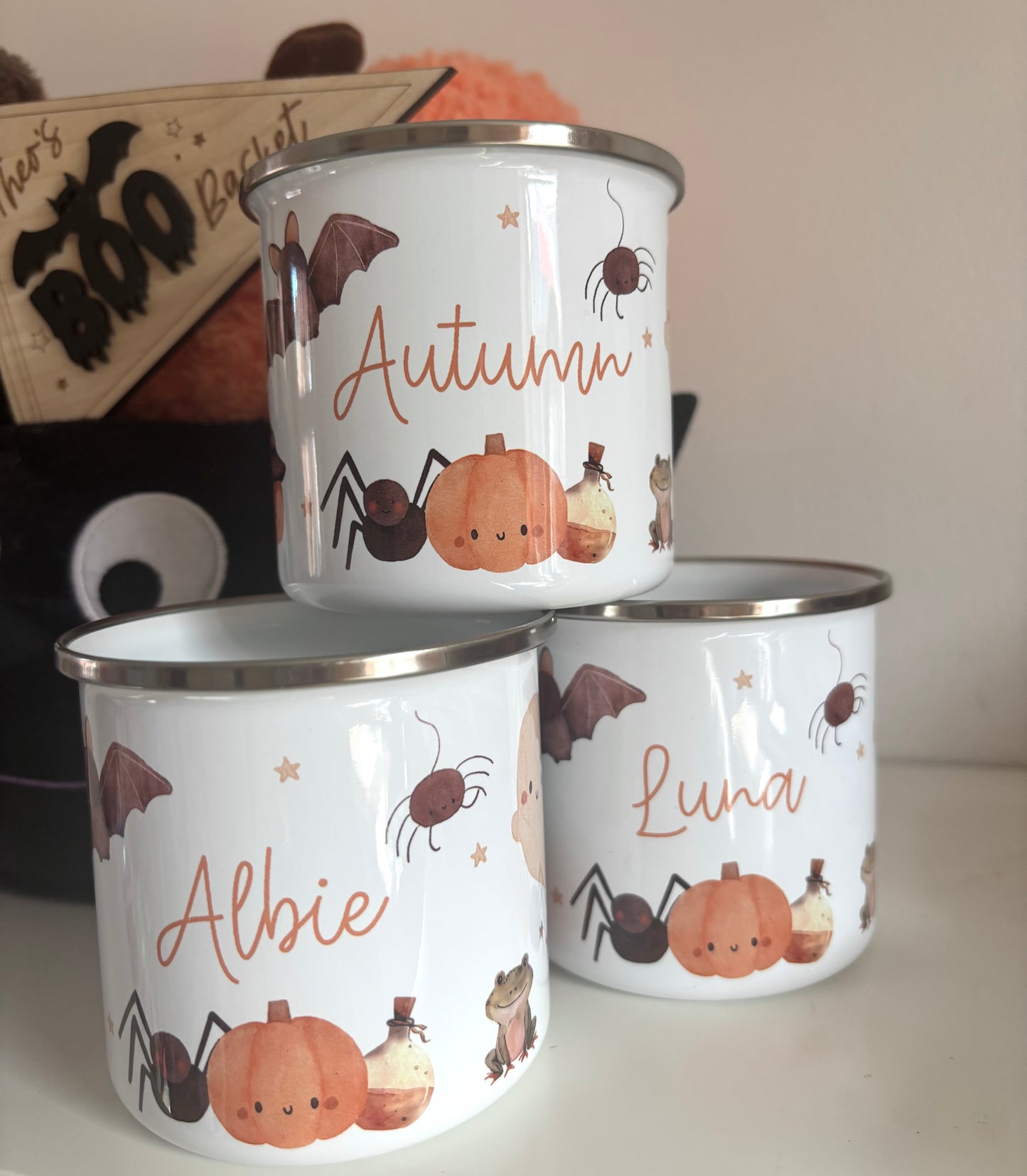Halloween Cute Pumpkin Mug & Treat bag