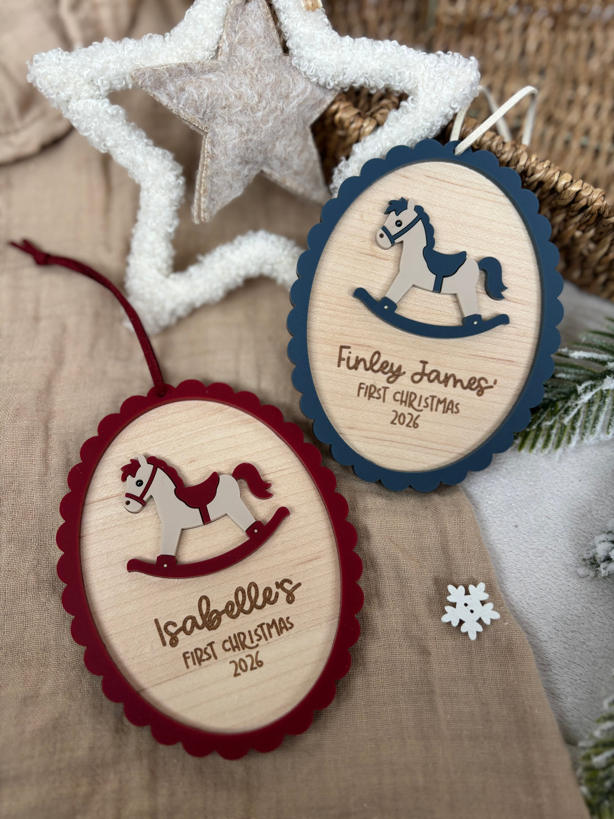 Baby’s First Christmas Rocking Horse Bauble