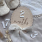 Ribbon Scallop Monthly Milestone Markers Set