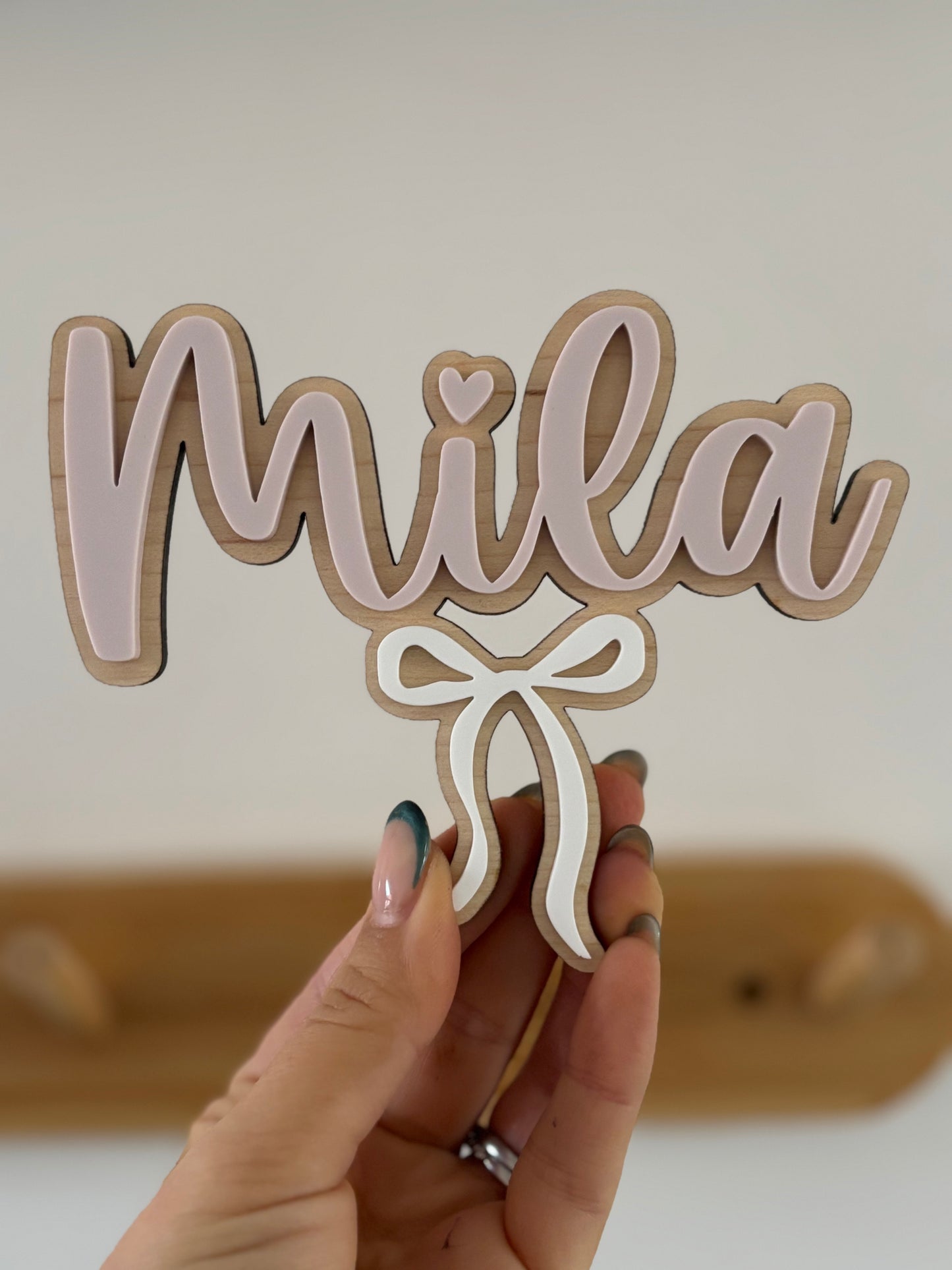 Bow Bedroom Door Plaque