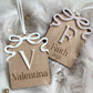 Personalised Bow Initial Bauble