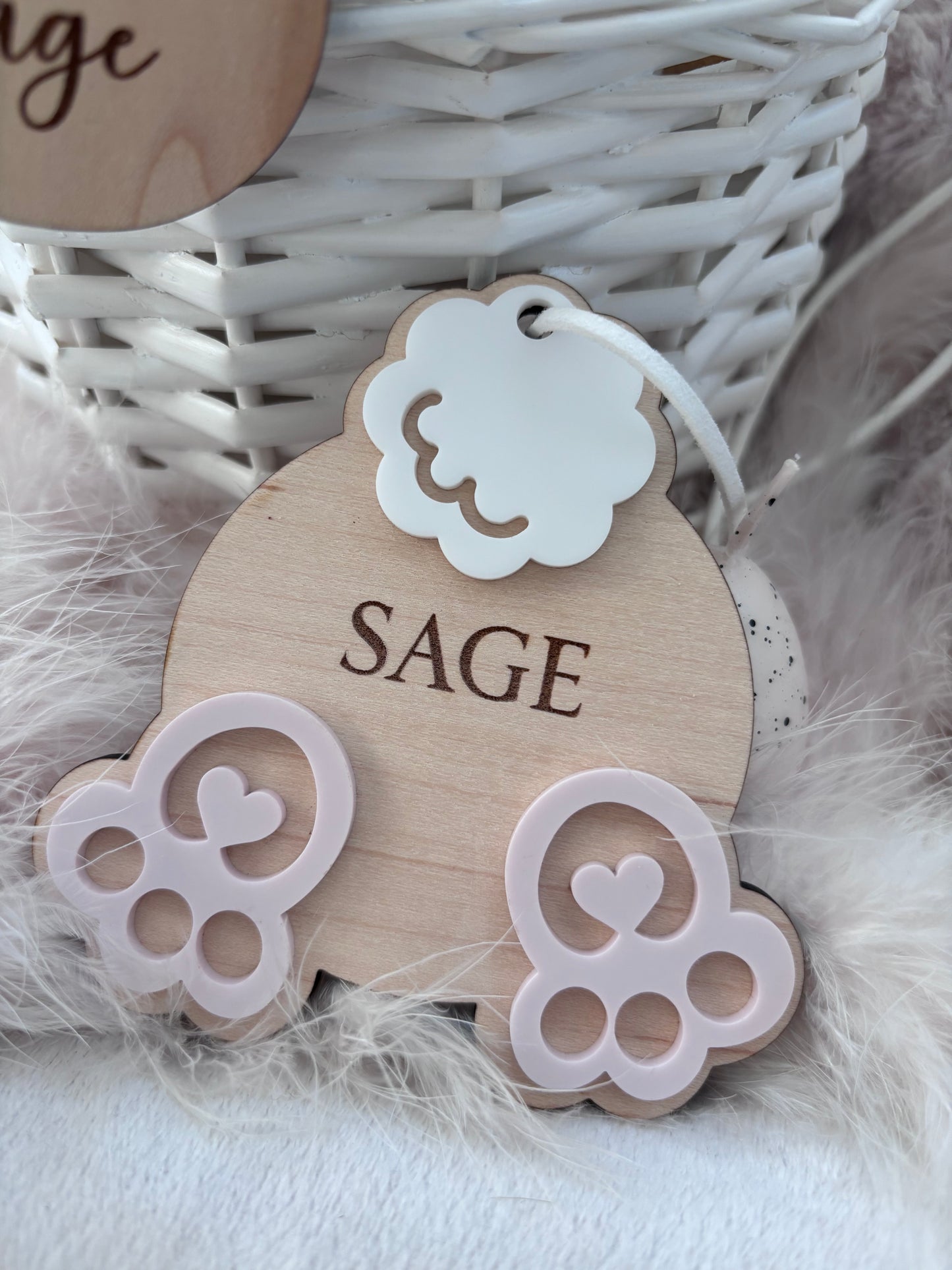 Personalised Easter Bunny Tail Tags