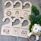 Wooden Baby Wardrobe Dividers - Jungle Set