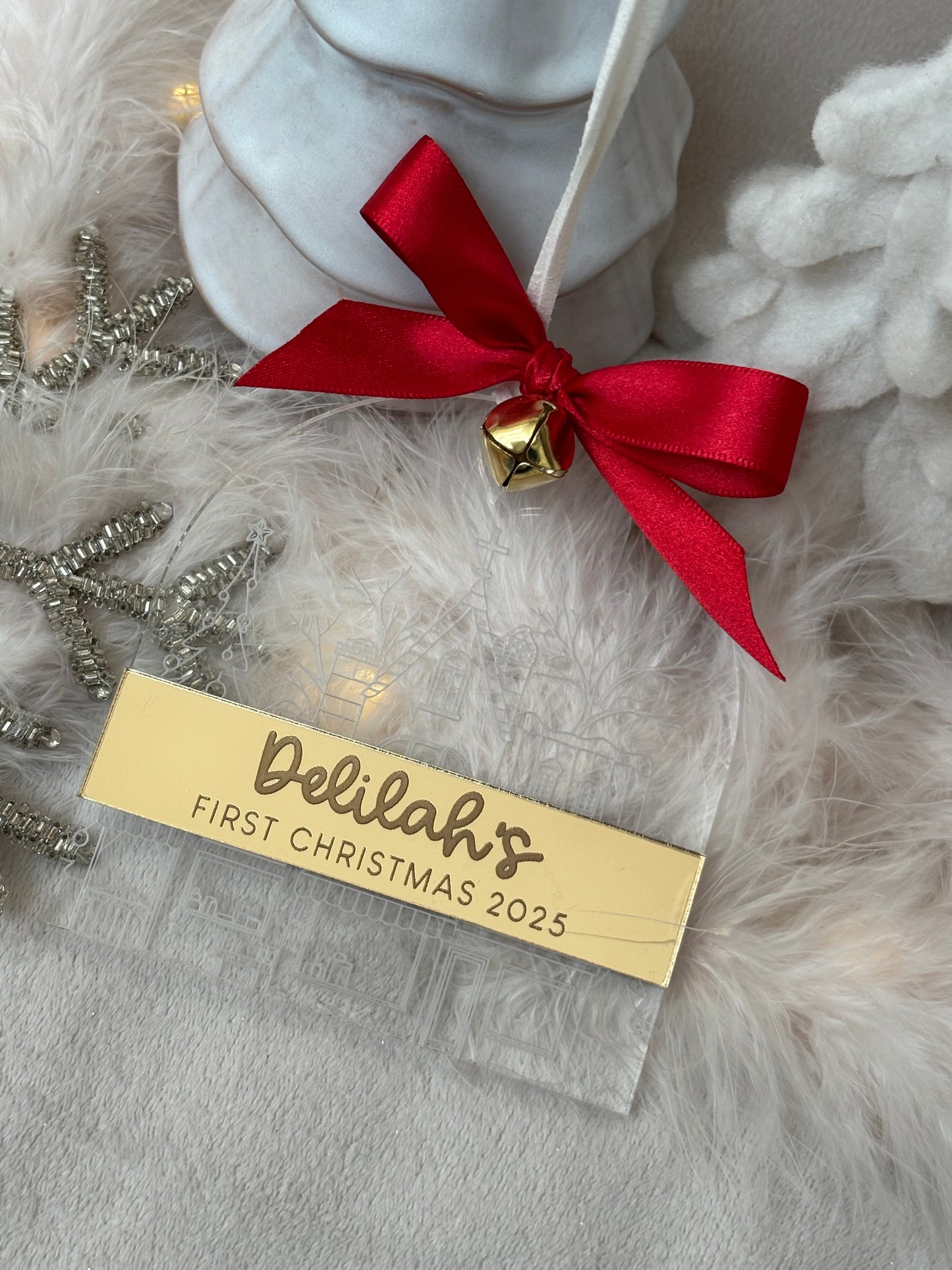 My First Christmas Luxury Acrylic Bauble