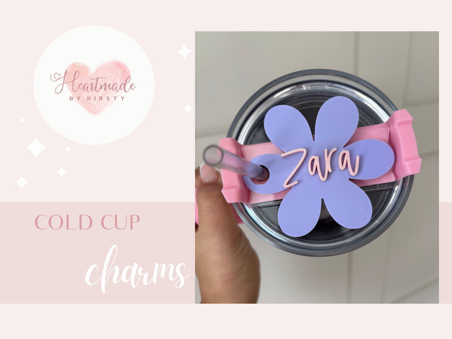 Personalised Cold Cup Charm - Teacher