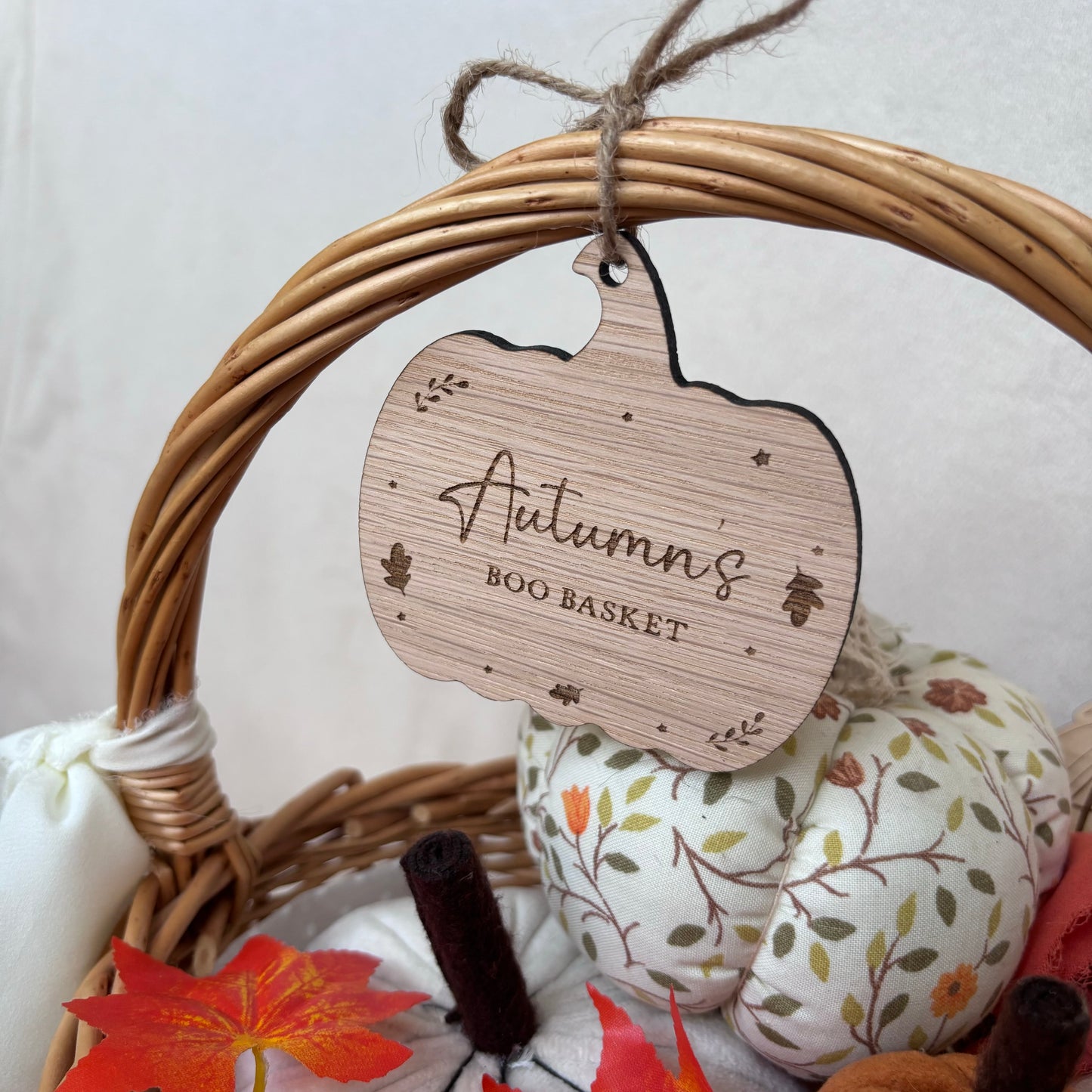 Boo Basket Pumpkin Halloween Tag