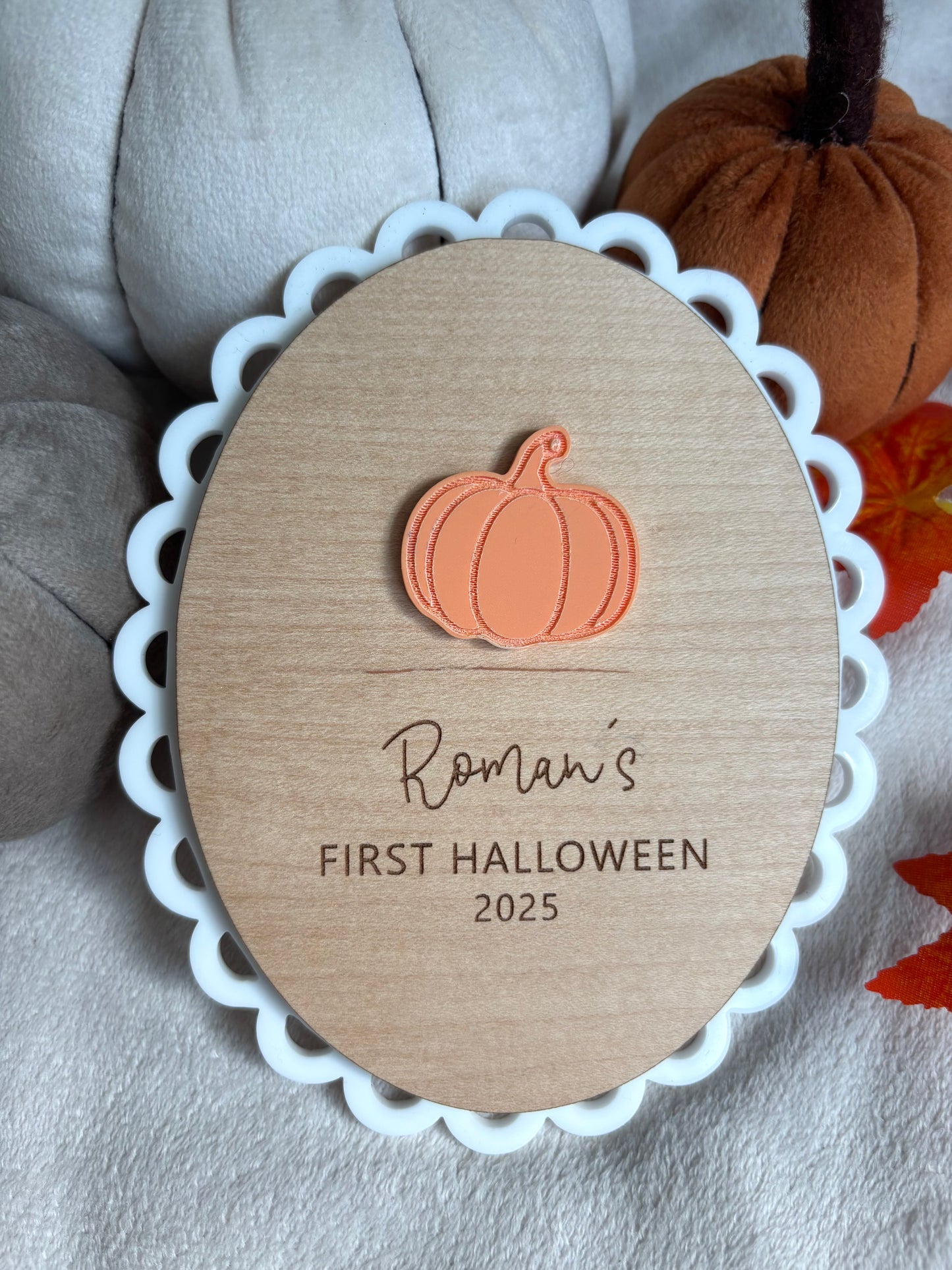 My First Halloween Plaque