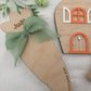 Personalised Carrot First Easter Footprint Plaque