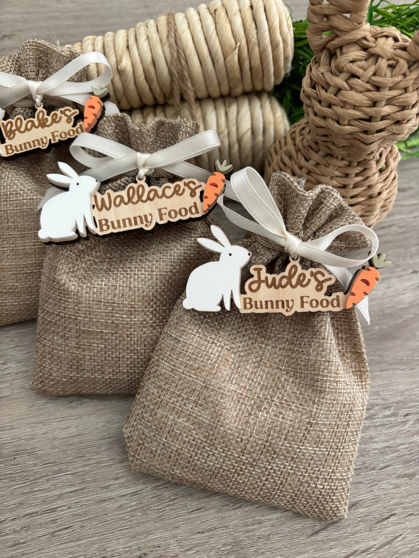 Personalised Easter Bunny Food Sack