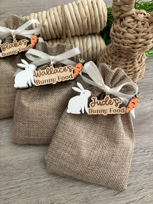 Personalised Easter Bunny Food Sack