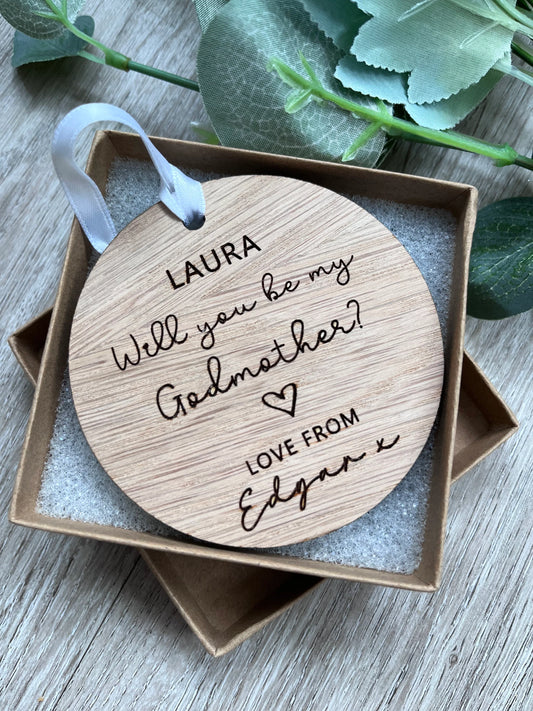 Personalised Godparent Proposal Gift