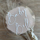 Personalised Baby Shower Swatch Acrylic Cake Topper