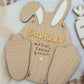 Easter Bunny Footprint Plaque