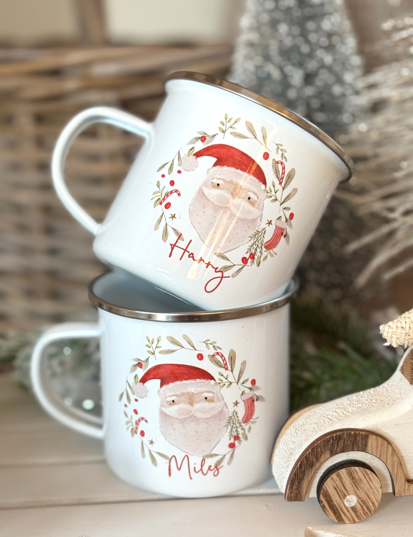 Personalised Santa Mug & Treat Bag