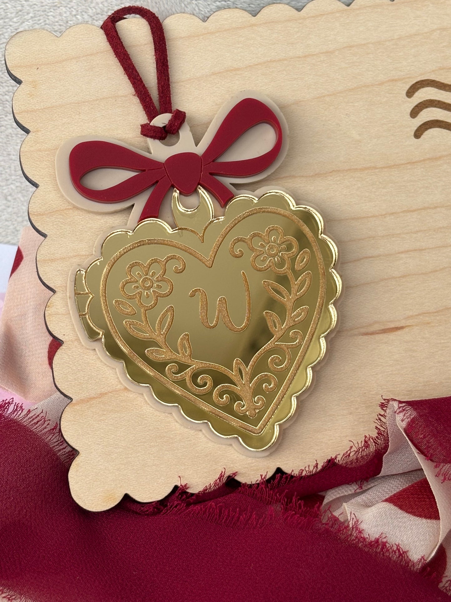Gold Locket Heart Tag