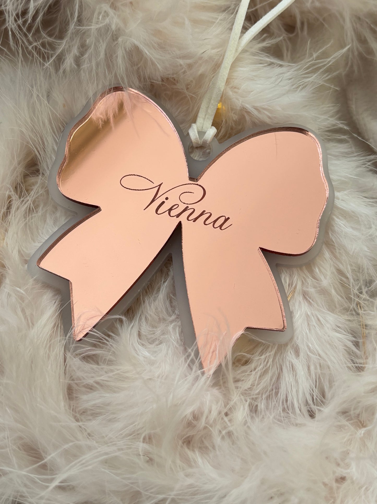Personalised Bow Bauble
