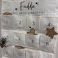 Personalised Fabric Advent Calendar - 24 Pockets