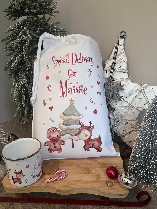 Gingerbread Christmas Sack