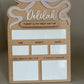 Personalised First Day of School Board - Bows