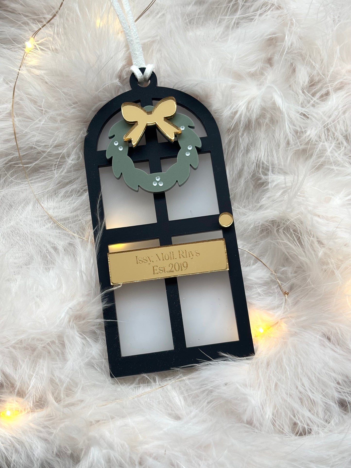 Christmas at Home Personalised Front Door Bauble