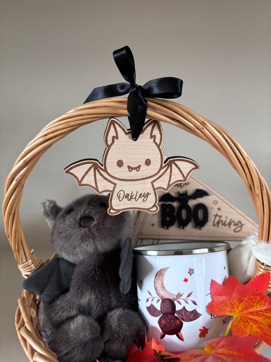 Personalised Bat Halloween Tag