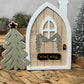 Personalised Magic Elf Door Christmas Shelf Sitter