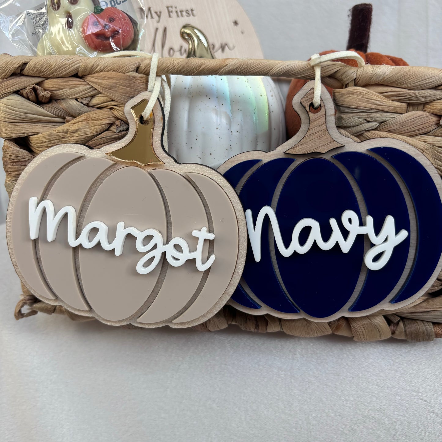 Personalised Pumpkin Tag